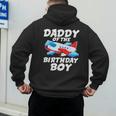 Dad Of The Birthday Boy Airplane Men's Hoodie Back Print