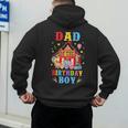Dad Of The Birthday For Boy Circus Carnival Theme Party Men's Hoodie Back Print