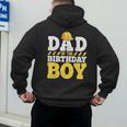 Dad Of The Birthday Boy Construction Birthday Party Hat Men Men's Hoodie Back Print