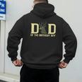 Dad Of The Birthday Boy Deer Hunter Camouflage Flag Men's Hoodie Back Print