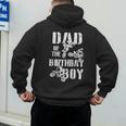Dad Of The Birthday Boy Dirt Bike Men's Hoodie Back Print