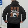 Dad Of The Birthday Boy Football Party Family Matching Men's Hoodie Back Print