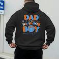 Dad Of The Birthday Boy Matching Family Blippy Men's Hoodie Back Print