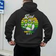Dad Of The Birthday Boy Matching Family Bowling Birthday Men's Hoodie Back Print