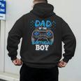 Dad Of The Birthday Boy Matching Video Gamer Birthday Party Men's Hoodie Back Print