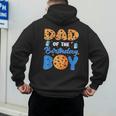 Dad Of The Birthday Boy Milk And Cookies 1 Year Old Men's Hoodie Back Print