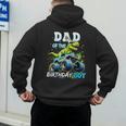 Dad Of The Birthday Boy Monster Truck Dinosaur PartyRex Men's Hoodie Back Print