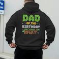 Dad Of The Birthday Boy Pixel Gamer Party Matching Family Men's Hoodie Back Print
