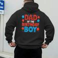 Dad Of The Birthday Boy Spider Web Party Men's Hoodie Back Print