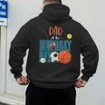 Dad Of The Birthday Boy Sports Matching Family Men's Hoodie Back Print