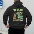 Dad Of The Birthday BoyRex Dinosaur Family Party Men's Hoodie Back Print