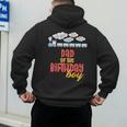 Dad Birthday Boy Train I'm 2 Two Yr Old Chugga Engine Men's Hoodie Back Print