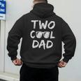 Dad Of The Birthday Boy Two Cool 2nd Bday Family Matching Men's Hoodie Back Print