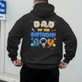 Dad Of The Birthday Boy Two The Moon Space Family Matching Men's Hoodie Back Print