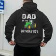 Dad Of The Birthday Boy Vintage Farm Tractor Party Family Men's Hoodie Back Print