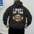 Dad Of The Birthday Boy Wrestling Belt Birthday Kids Boys Men's Hoodie Back Print