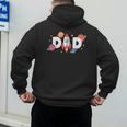 Dad Of The Birthday Boys Space Astronaut 1st Birthday Family Men's Hoodie Back Print
