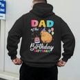 Dad Of The Birthday Capybara Girl Bday Party Family Men's Hoodie Back Print Dad Of The Birthday Capybara Girl Bday Party Family Men's Hoodie Back Print