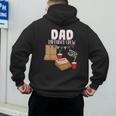 Dad Birthday Crew Pizza Theme Birthday Pizza Lover Party Men's Hoodie Back Print