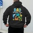 Dad Birthday Crew Sea Ocean Fish Aquarium Bday Party Men's Hoodie Back Print