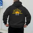 Dad Of The Birthday First Trip Around The Sun Birthday Men's Hoodie Back Print