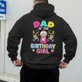 Dad Of The Birthday Girl Candy Family Bday Party Men's Hoodie Back Print