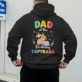Dad Of The Birthday Girl Capybara Bday Party Family Men's Hoodie Back Print