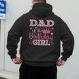 Dad Of The Birthday Girl Cute Pink Matching Family Party Men's Hoodie Back Print