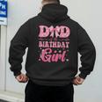 Dad Of The Birthday Girl Family Pink Coquette Bow Men's Hoodie Back Print