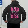 Dad Of The Birthday Girl Pink Bow Birthday Girl Family Men's Hoodie Back Print Dad Of The Birthday Girl Pink Bow Birthday Girl Family Men's Hoodie Back Print