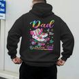 Dad Of The Birthday Girl Rolling Skate Family Matching Men's Hoodie Back Print