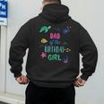 Dad Of The Birthday Girl Under Sea Theme Matching Family Men's Hoodie Back Print