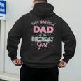 Dad Of The Birthday Girl Shirt Winter Onederland Family Men's Hoodie Back Print