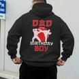Dad Of The Birthday Karate Taekwondo Boy Martial Arts Men's Hoodie Back Print