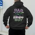 Dad Of The Birthday Monster Truck Family Matching Party Men's Hoodie Back Print