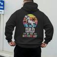 Dad Of The Birthday Party Outfit Dinosaur Daddy Men's Hoodie Back Print Dad Of The Birthday Party Outfit Dinosaur Daddy Men's Hoodie Back Print