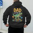Dad Of The Birthday Party Outfit Dinosaur Squad Daddy Men's Hoodie Back Print Dad Of The Birthday Party Outfit Dinosaur Squad Daddy Men's Hoodie Back Print