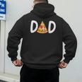Dad Birthday Pizza 1st Birthday Pizza Family Matching Men's Hoodie Back Print