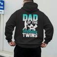 Dad Of The Birthday Twins Celebrate Cute Twin Father Daddy Men's Hoodie Back Print