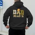 Dad Construction Excavator Kids Matching Family Party Men's Hoodie Back Print