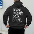 Dad Dada Daddy Bruh Papa Cow Daddy Love Cows Dad Cow Print Men's Hoodie Back Print