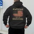 Dad From Daughter Awesome Like My Daughters Men's Hoodie Back Print