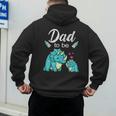 Dad To Be Dinosaur Baby Shower For Boy Men's Hoodie Back Print