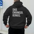 Dad Engineer Genius Cute Engineering Father Men's Hoodie Back Print
