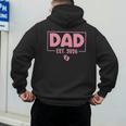 Dad Est 2026 Logo Daddy 2026 Soon To Be New Father 2026 Men's Hoodie Back Print