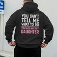Dad For Father Daddy Papa Men From Daughter Dad Men's Hoodie Back Print