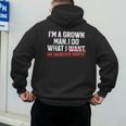 Dad Father I'm A Grown Man I Do What My Daughter Wants Men's Hoodie Back Print