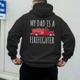 My Dad Is A Firefighter Men's Hoodie Back Print