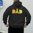 Dad Fruitarian Lover Summer Father Fruit Slice Men's Hoodie Back Print