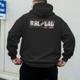 Dad Of Girl Est 2026 Baby Reveal First Father's Day Newborn Men's Hoodie Back Print